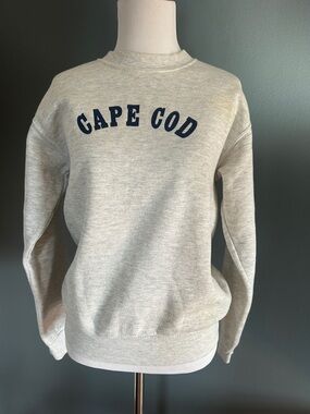 Lee Kids 'Cape Cod' Crewneck Sweatshirt - Light Heather Gray with Navy Lettering